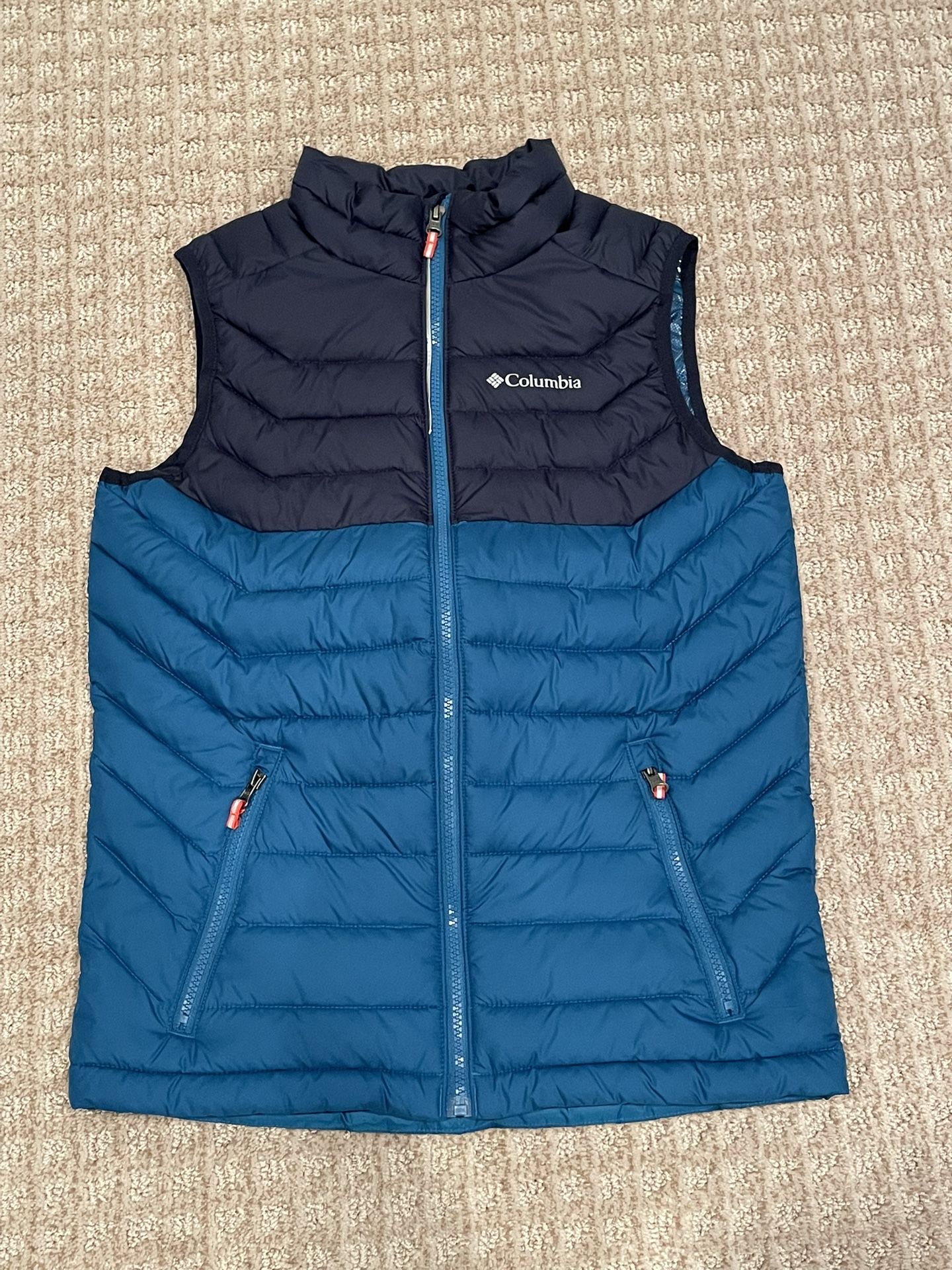 Columbia Youth Large Insulated Vest And Light Jacket