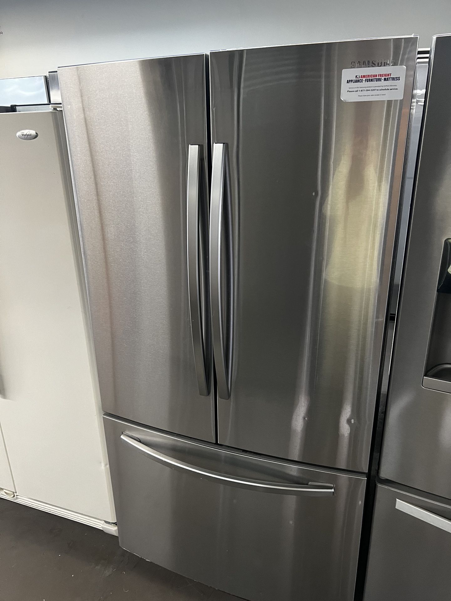 Samsung French Style Refrigerator In Stainless Steel With ice Maker