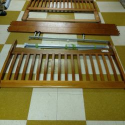 Queen Size Wood Sleigh Bed