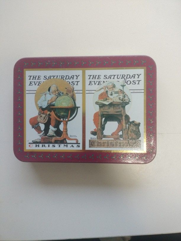 Norman Rockwell - Christmas πβ Playing Cards β¦οΈ (Playing Cards Box)