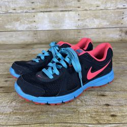 Nike Revolution 2 Womens 8 Black Blue Running Shoes Sneakers Casual 554900-009 - Gift