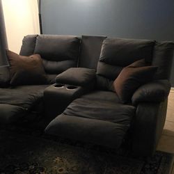 Loveseat Recliner With Cupholders
