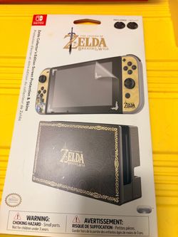 Zelda Breath of the Wild Nintendo Switch Skin & Screen Protector Kit