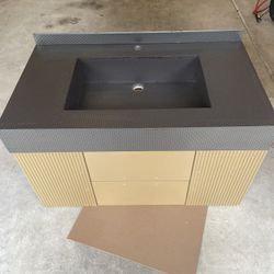Vanity Sink With Smart Mirror