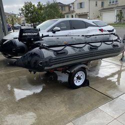 12.5ft JPM/IMar military grade boat/ Mercury 5hp!! NO trailer