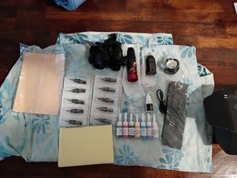 Portable rotary tattoo kit