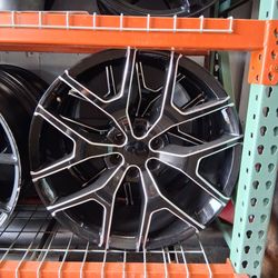 Used 18" 5x114.3 black wheels