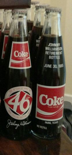 Fred Williamson 46 years retirement Coke bottle