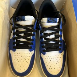 Air Jordan 1 Retro Low OG White/Black-Royal Blue CZ0790 Size 9.5