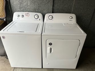 Amana Dryer Washer White Set