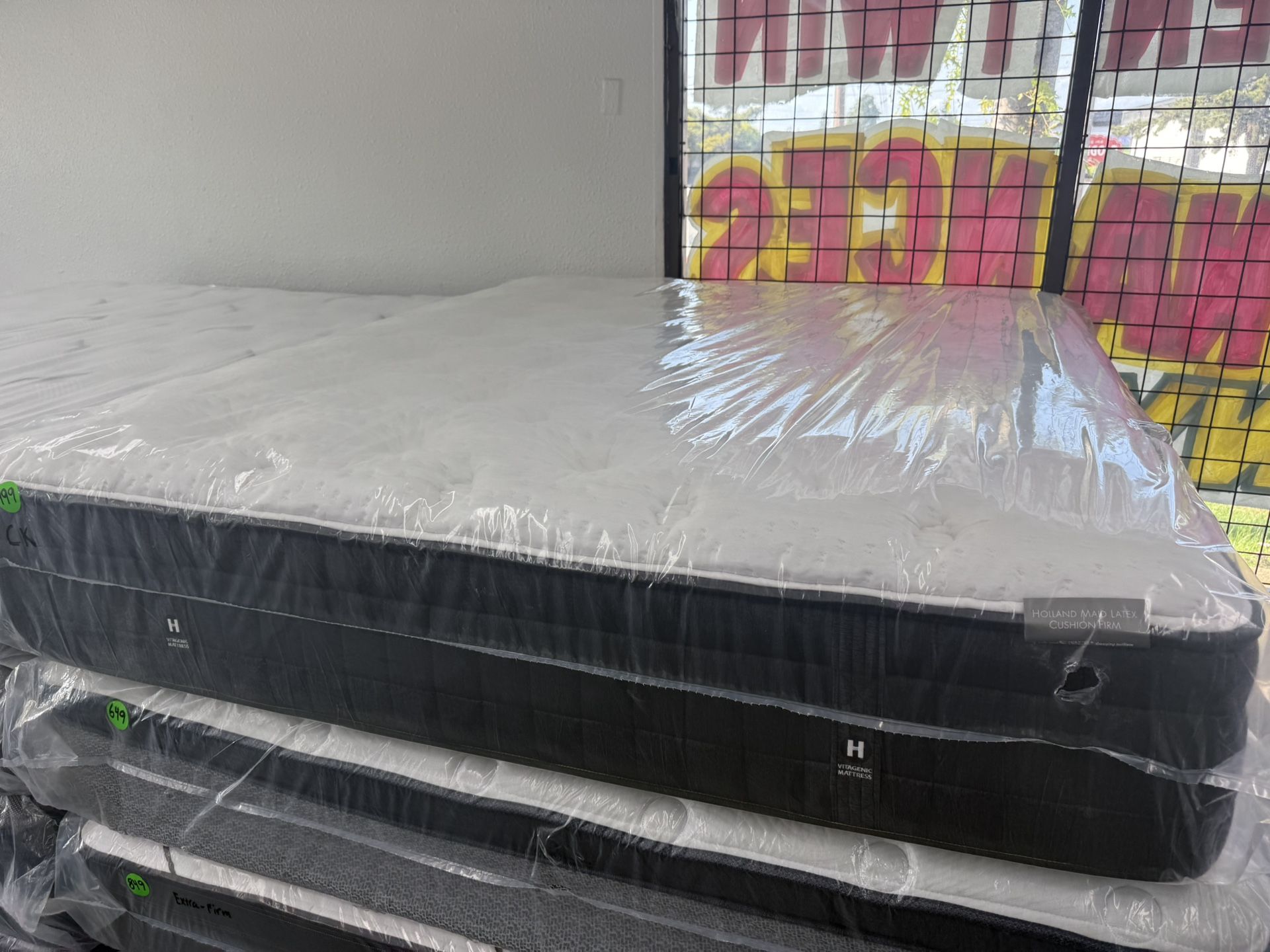 CALIFORNIA KING SIZE KLUFT AIRELOOM HOLLAND MAID LATEX MATTRESS & BOX SPRINGS BED SET