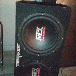 Terminator Box w/ 2- 12inch MTX Subwoofer 's