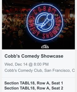 Cobb’s Comedy 12/14
