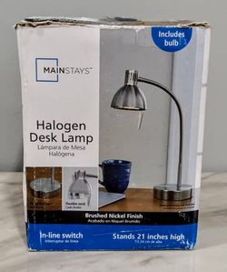 Mainstays Halogen Desk Lamp (New)