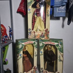 Vintage Snow White, The Queen, The Witch Dolls 1980s 