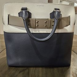 Tri Tone Leather Belt Bag 