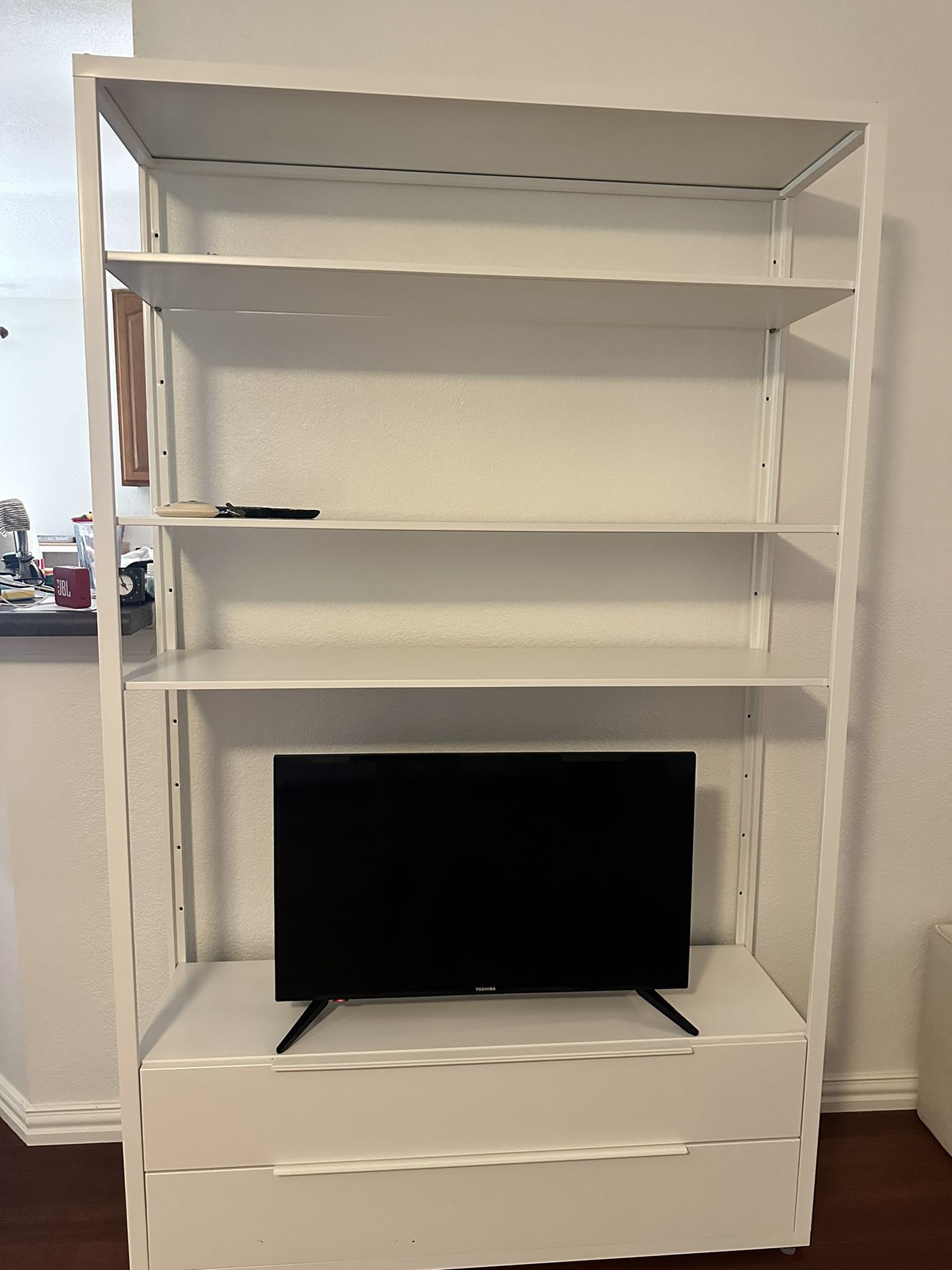Shelf Unit Bookcase With Drawers 