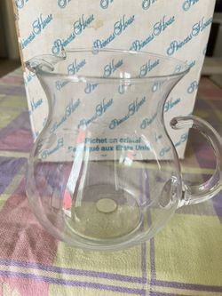 Princess House Heritage Hand-blown Crystal Pitcher 