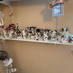 Couple Hundred Glass Cow Collection