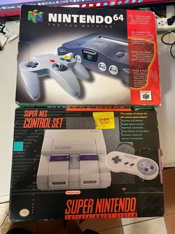 Trade or sell Nintendo 64 and SNES Complete