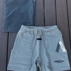 Grey Essentials Fear Of God Shorts