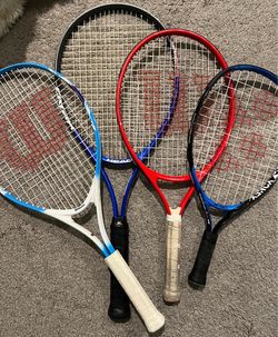 Tennis Racquets – Kids & Adult – 4 Racquets – $60 All