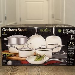 Gotham Steel 12-Piece Nonstick Ceramic…