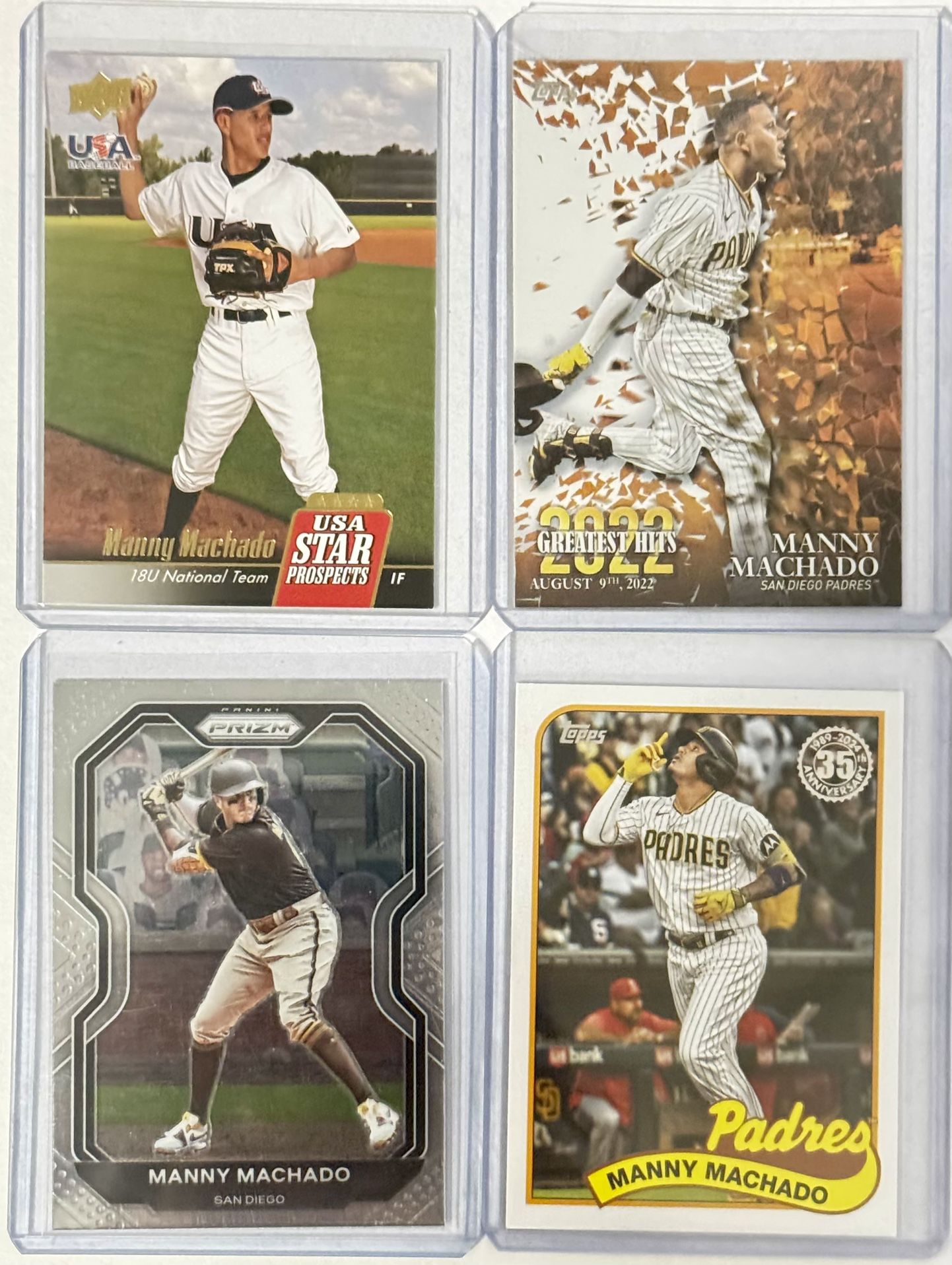 Manny Machado - San Diego Padres - 4 Card Lot