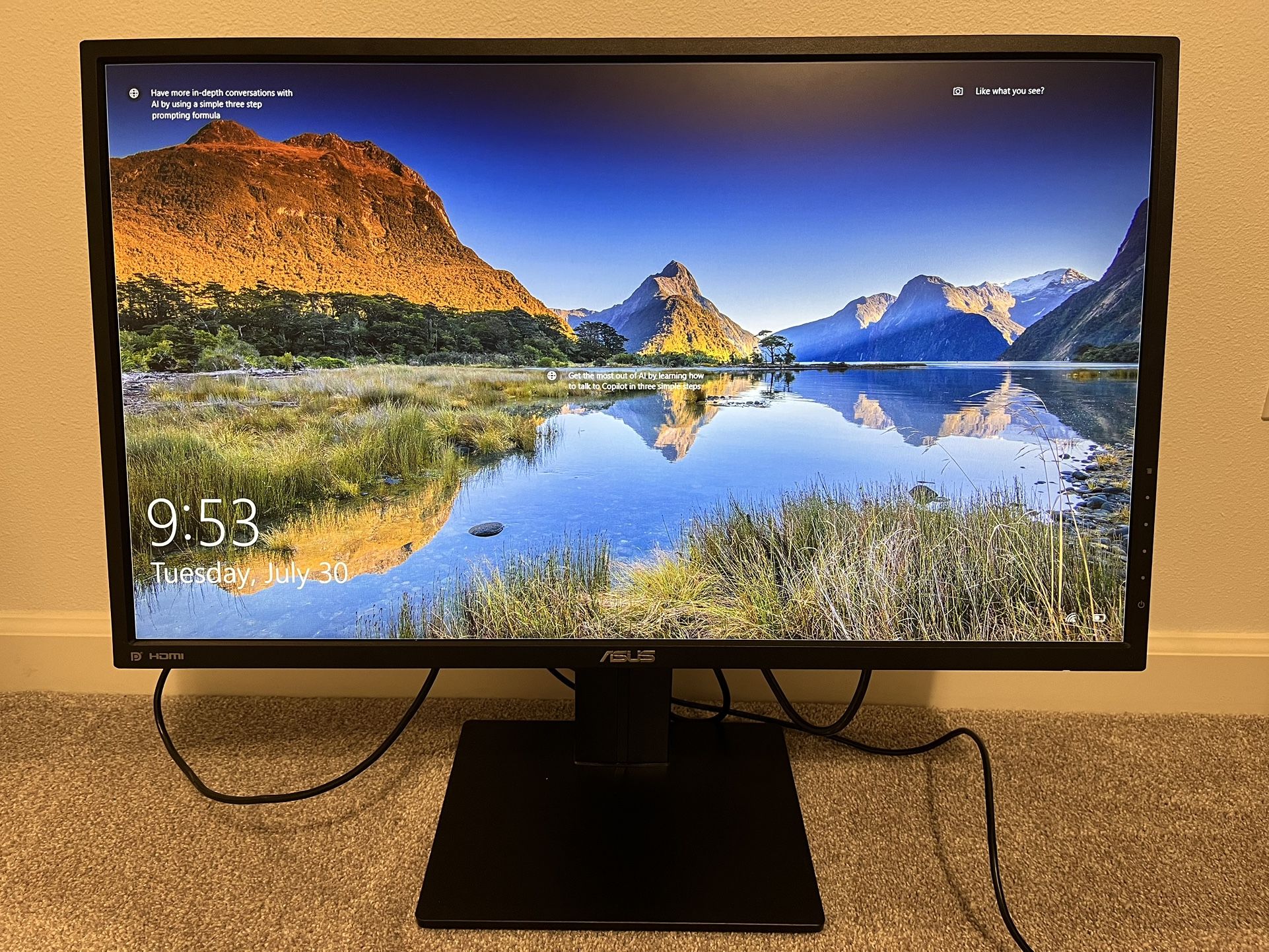 ASUS 27" 1440P Monitor - QHD (2560 x 1440)