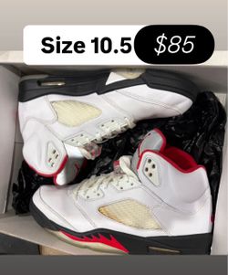 Jordan retro 5s fire red size 10.5
