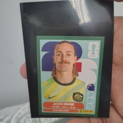 Jackson Irvine world cup 2026 panini sticker green parallel