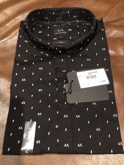Armani exchange button up shirt XL and Large slim new men Gucci 35$