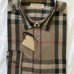 New- Burberry mens Shirt (size M， XL）