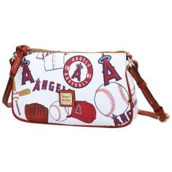 LA Angels Dooney & Bourke Gameday Lexi Crossbody with Small Coin Case