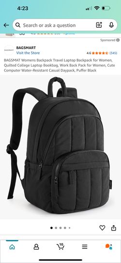 Black College Travel Backpack - Bagsmart