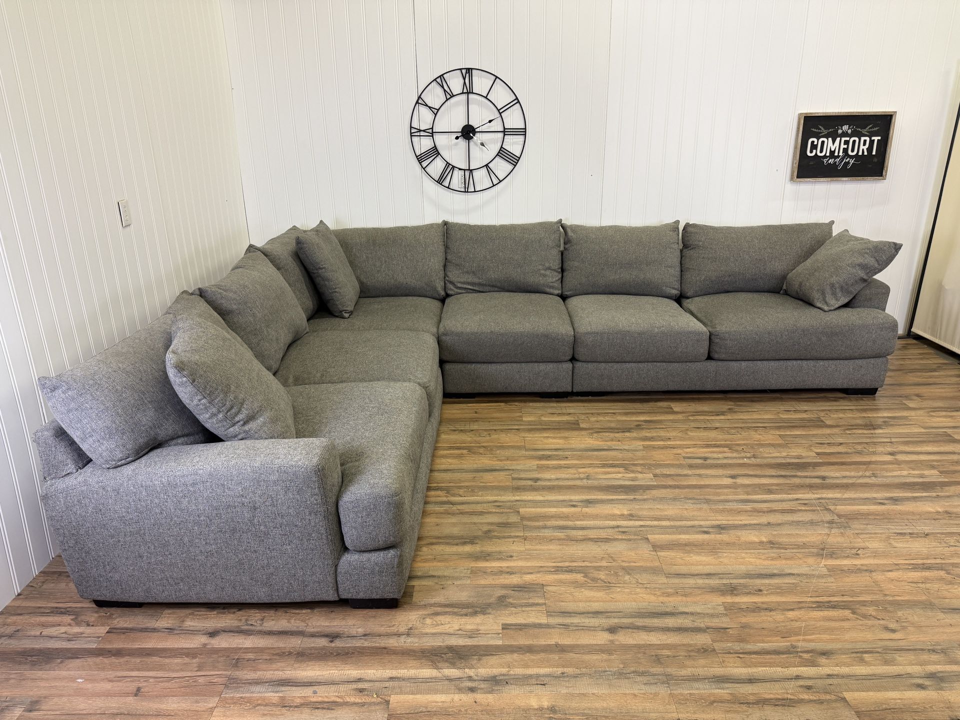 Duck Feather Filled Sectional Couch Delivery Available