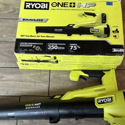 ryobi ONE+ HP 18V Brushless 110 MPH 350 CFM Cordless Variable-Speed Jet Fan Leaf Blower (Tool Only) (normal wear) 