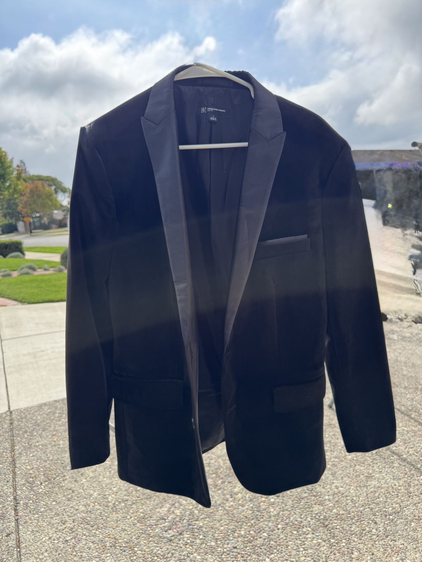 Mens Faux Velvet