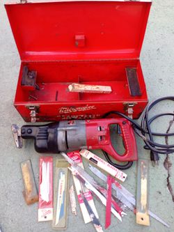 Milwaukee sawzall plus extras $30 firm everything works