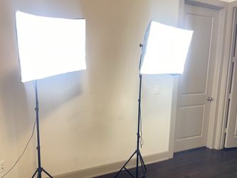Studio Equipment- 2 Box lights and Nikon