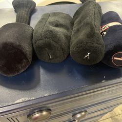 4 Plush Golf Head Covers