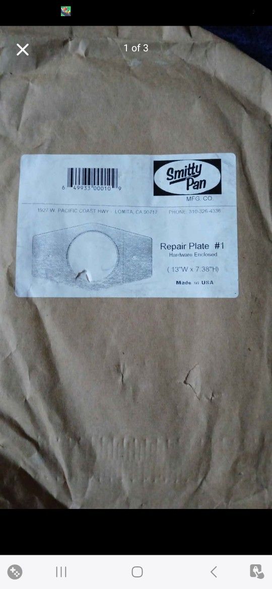 Tub/Shower Repair Plate