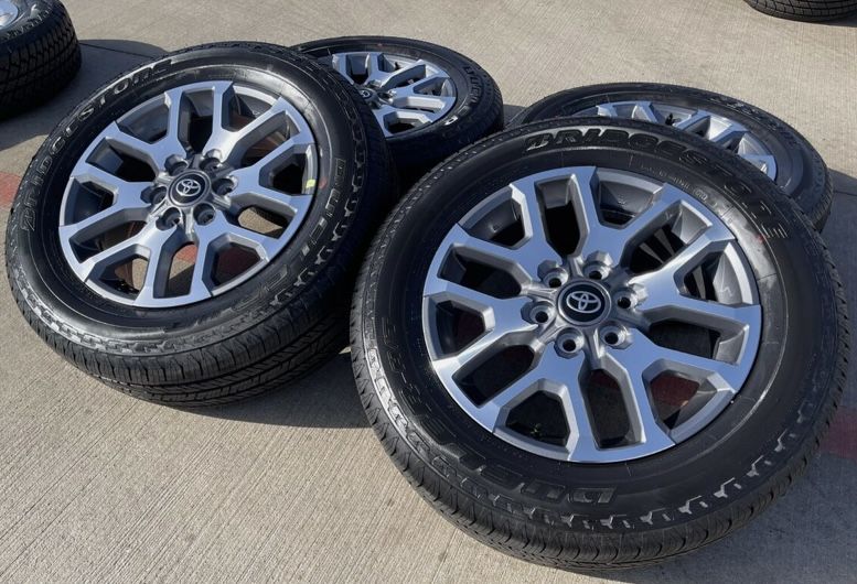 New (4) 20" Toyota Tundra 1794 OEM 2022 2023 2024 2025 2026 Wheels Rims Bridgestone 265/60/20 Tires Hablo Español