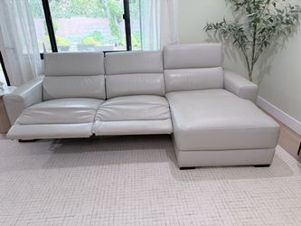 Sofas leather power reclining