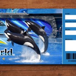 2 SeaWorld Ticket