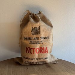 Personalized Burlap Christmas Bag