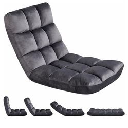 BRAND NEW Adjustable Floor Gaming Chair - Grey