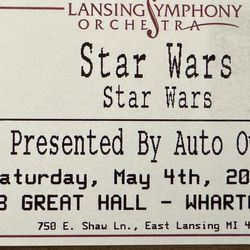 Tonight! Music of Star Wars at Wharton Center