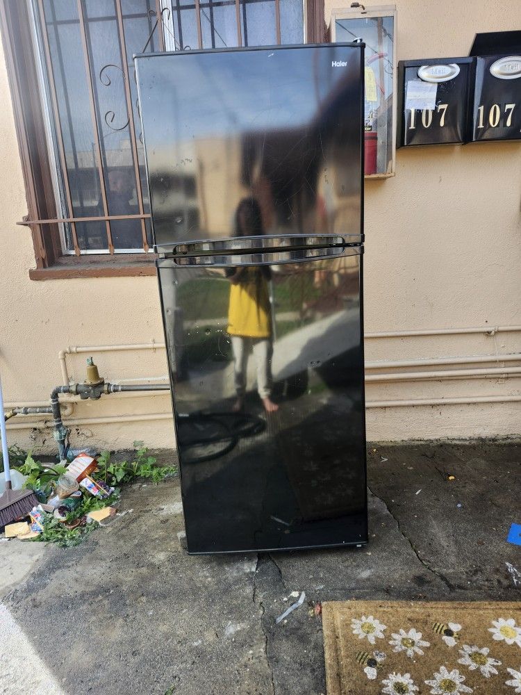 Black Haier Refrigerator