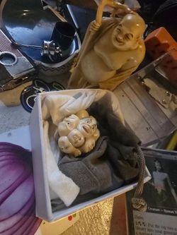Pug Ball Japanese Netsuke Art